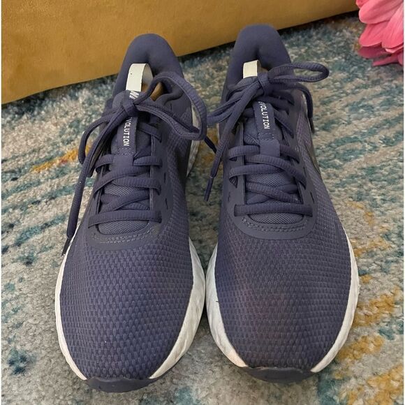 Nike Revolution 5 Running Sneakers Blue Size 6.5 - Picture 2 of 7